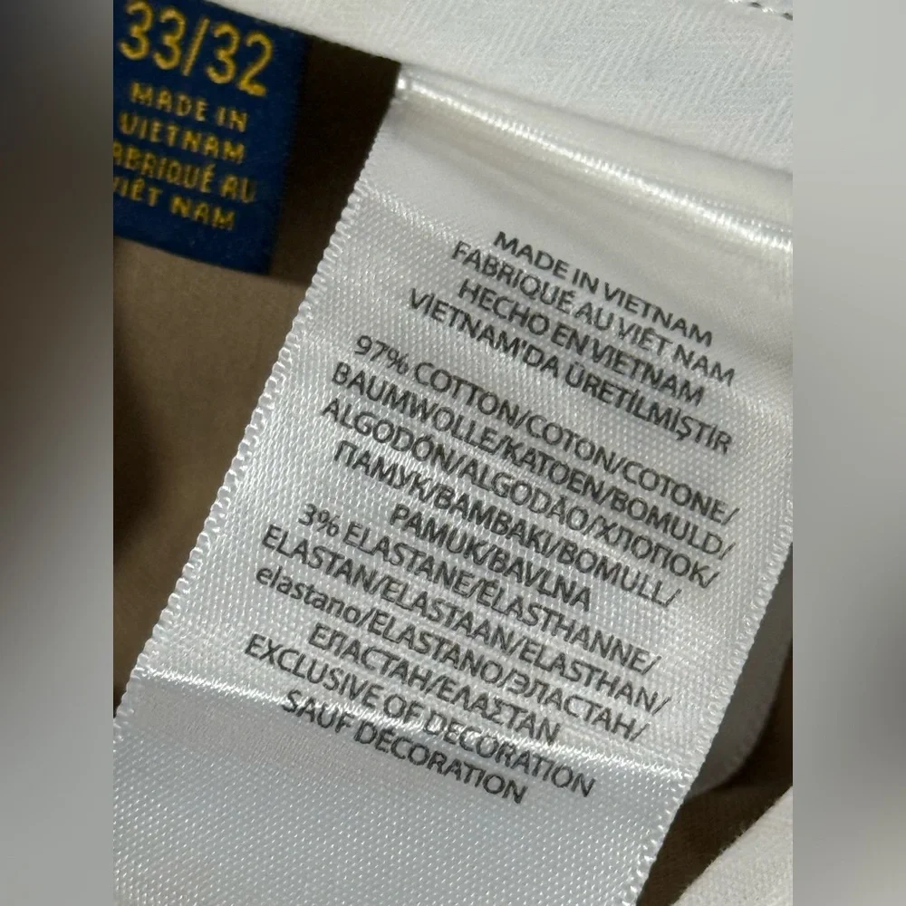 POLO RALPH LAUREN STRETCH SLIM FIT PANTS - 33/32 - Picture 5 of 8